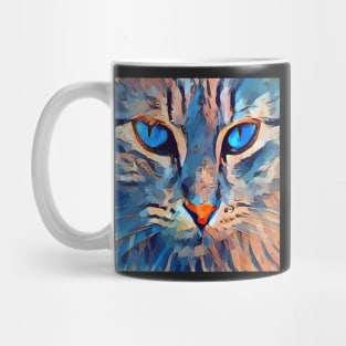 Cat Pop Art Kitty Lover Graphic Face Masks, Design Apparel & Home Decor Mug